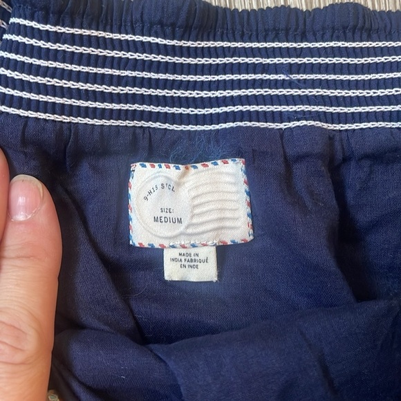 Anthropologie Postmark Star Chart Sailboat Skirt size medium nautical preppy - Picture 4 of 8